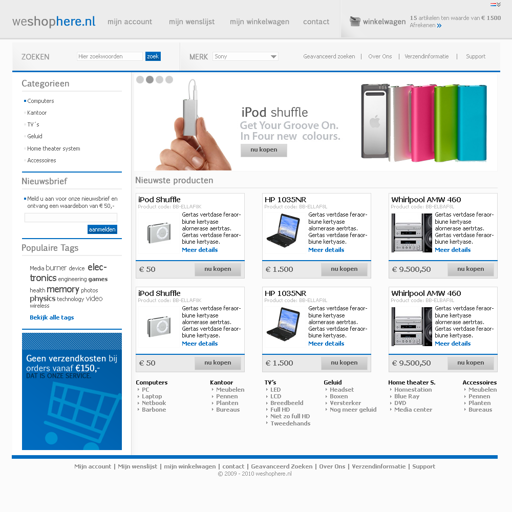 WebsitePACK - Drie websites en layout - 650 euro-store-png
