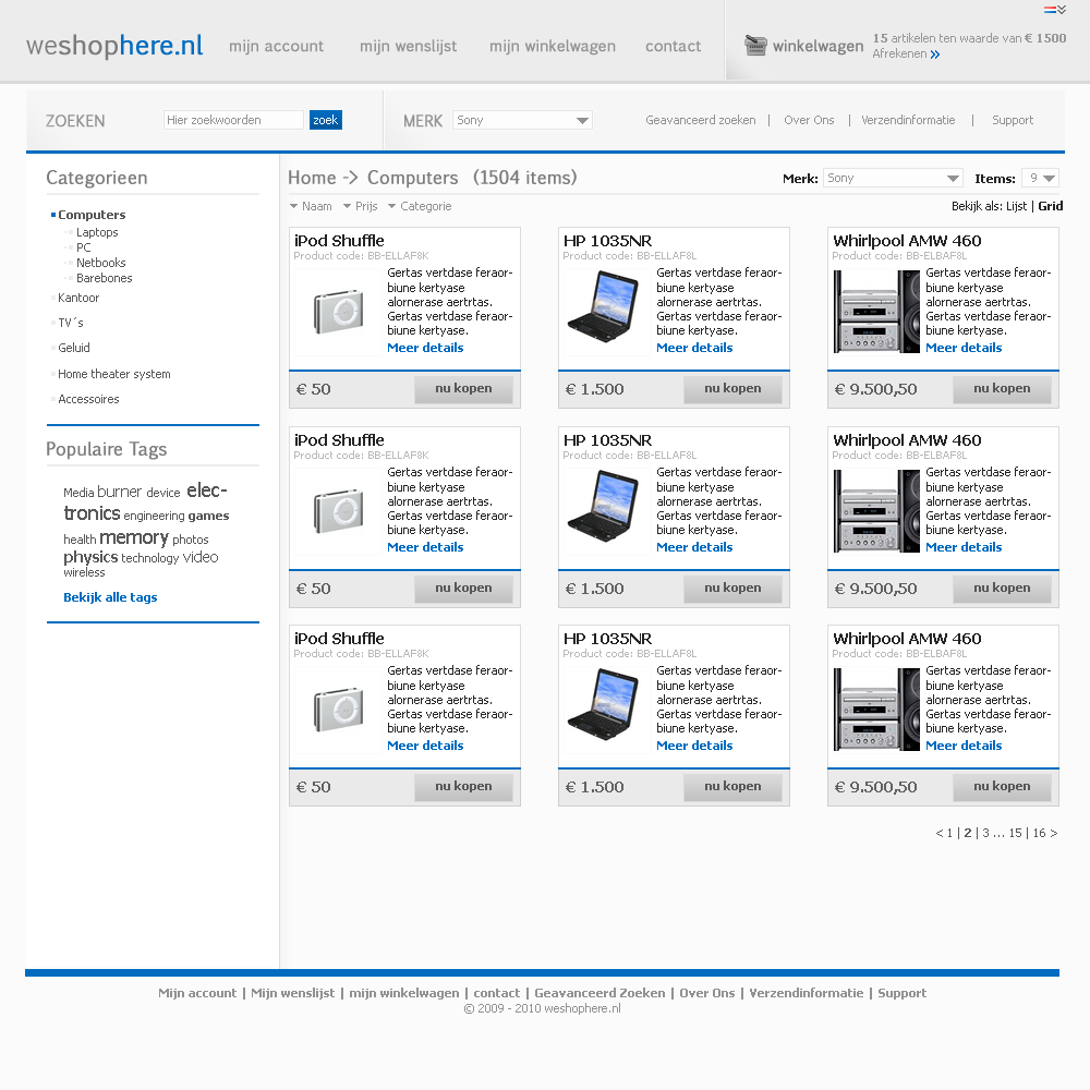 WebsitePACK - Drie websites en layout - 650 euro-cat-png