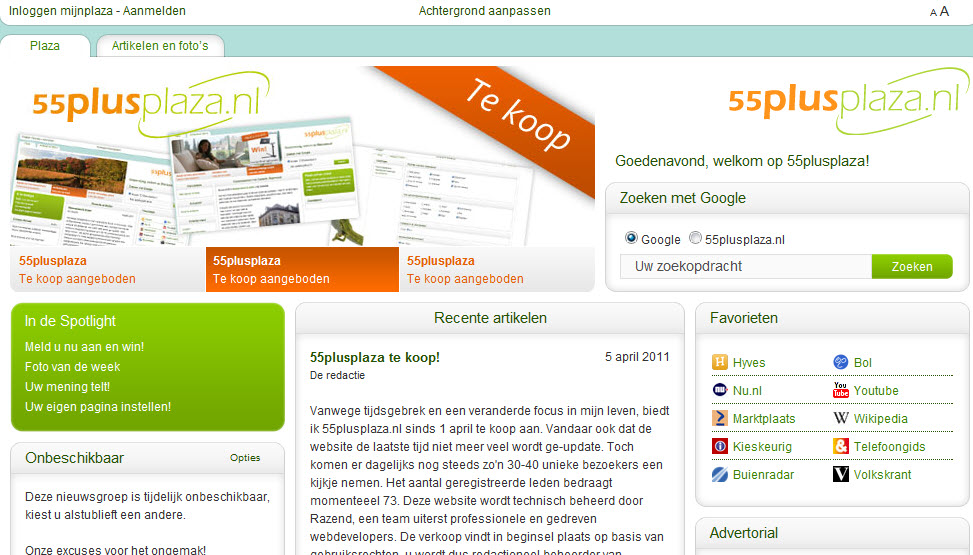 55plusplaza.nl | 40 bez/dag-home-jpg
