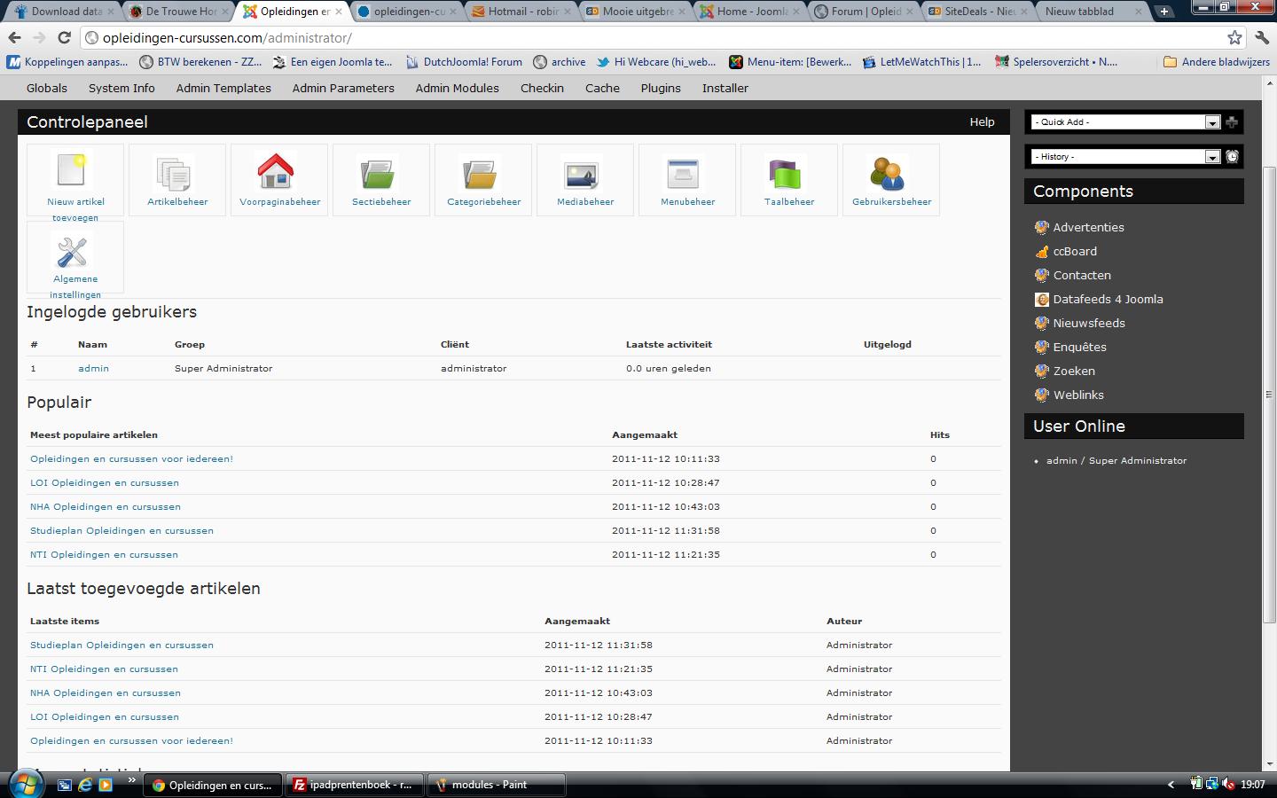 Opleidingen en cursussen affiliate website | Met forum en premium template | Bieden-dashboard-jpg