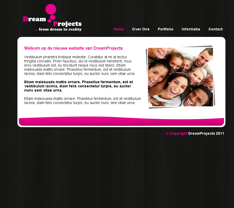 Moderne, frisse unieke website (vele doeleinden te gebruiken)-dreamprojectswebsite-png