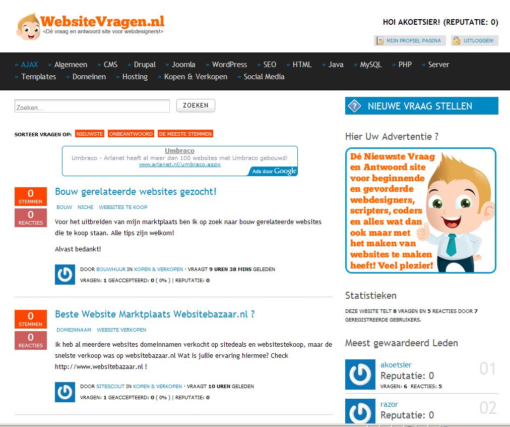 Websitevragen.nl | unieke vraag en antwoord site ! | startup-websitevragen-jpg