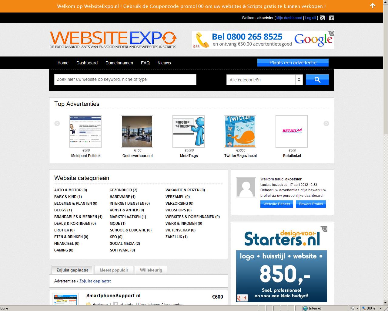 Nieuw! |Domein &amp; Website (Expo) Marktplaats!-screen1-jpg