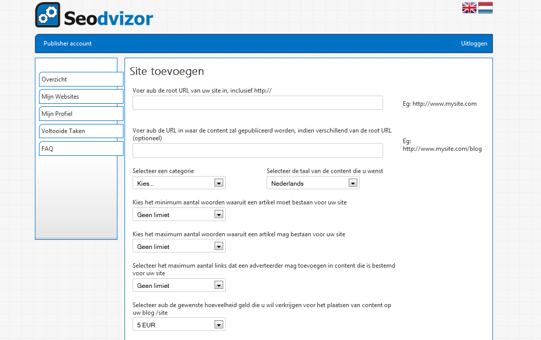 Webbased linkbuilding tool - volledig custom - UNIEK in Benelux-screen5-png