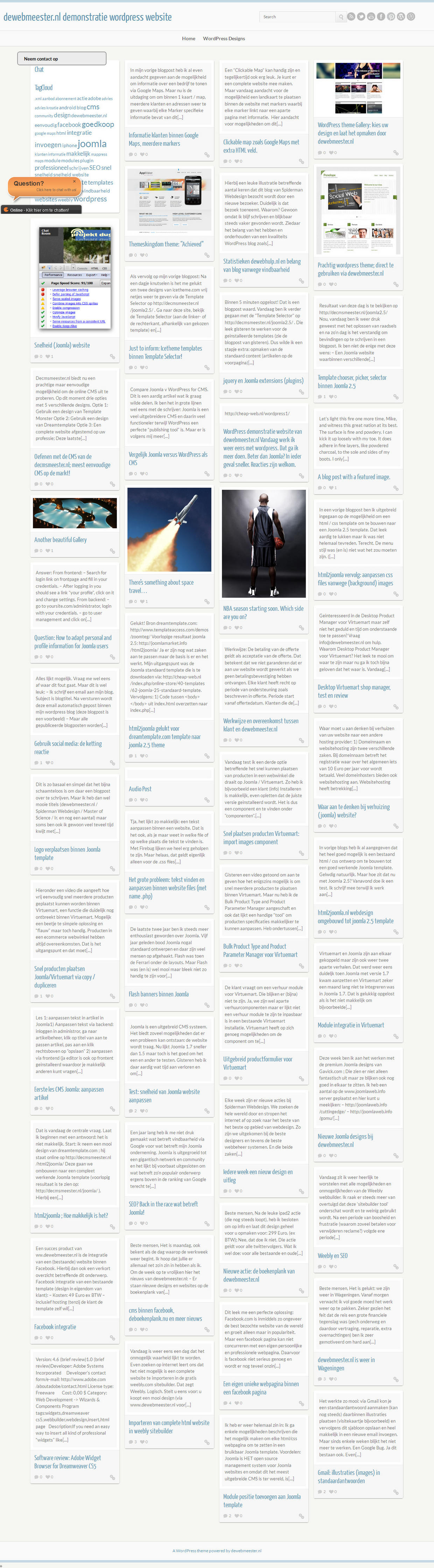 Complete Wordpress website inclusief 100 blogposten-dewebmeester-demonstratie-wordpress-website-just-another-wordpress-site-jpg