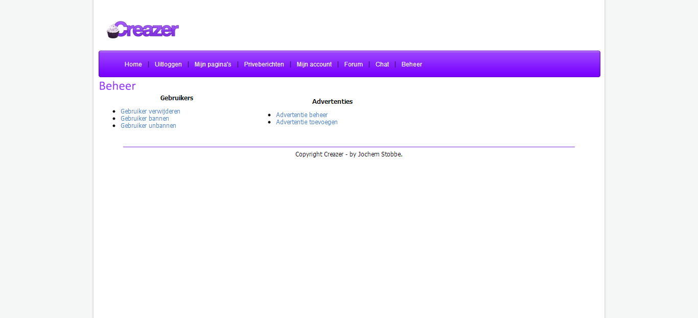 Cre*azer.nl websitebuilder, complete site.-sc1-png