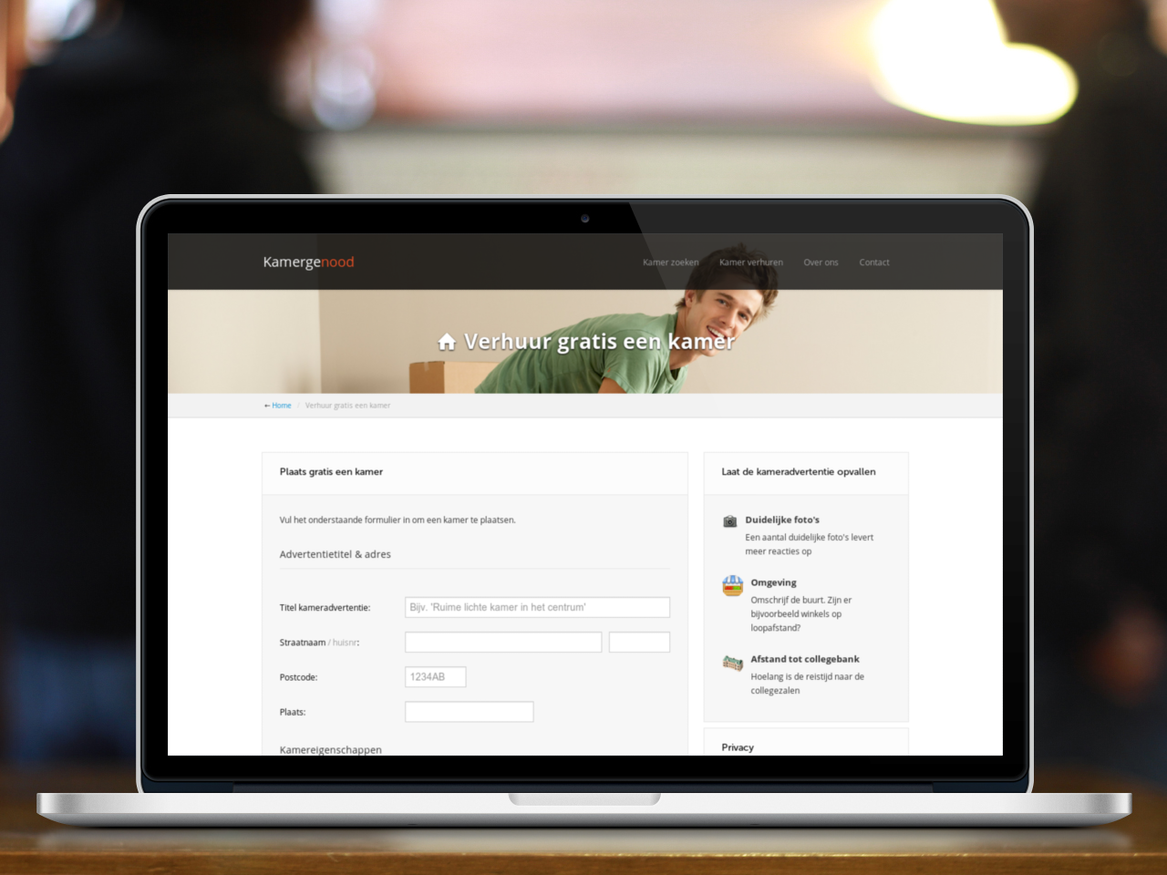 Kameradvertentie systeem | Kamergenood(.nl) | Klaar voor gebruik!-kamer-plaatsen-png