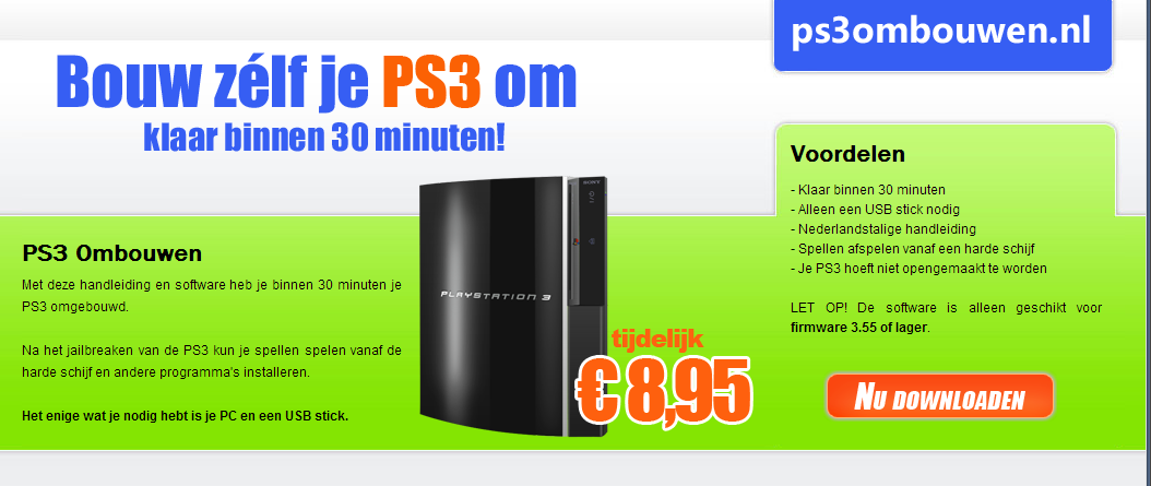 PS3Ombouwen.NL | Website - Domeinnaam - Handleiding - Softwarepakket-ps3-site-png
