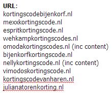 Kortingscode netwerkje met zoekvolume, 10 kortingsdomeinen-domeinen-jpg