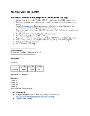 Yourbb.nl: Multi user forumsysteem 200-900 bez. per dag, 10-25k pm-yourbb-nlverkoopdocument-pdf