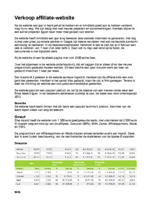 Affiliatewebsite met ruim 1500 euro winst per maand-verkoopdocument-pdf