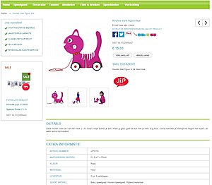 Compleet ingerichte webshop met kinderartikelen zoals speelgoed, meubels, decoratie-closeup-jpg
