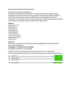 Medisch netwerk | 635 netto inkomsten gemiddeld | 9 websites-verkoopdocumentmedischnetwerk-pdf