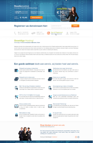 Hosting domein + 6 psd designs-hoofdpagina-png