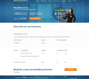 Hosting domein + 6 psd designs-overzicht-bestelling-png