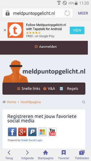 Oplichtingsforum forum + EMD domeinnaam zoekt nieuwe eigenaar. (Geen reserve)-melding-mobiele-gebruiker-png