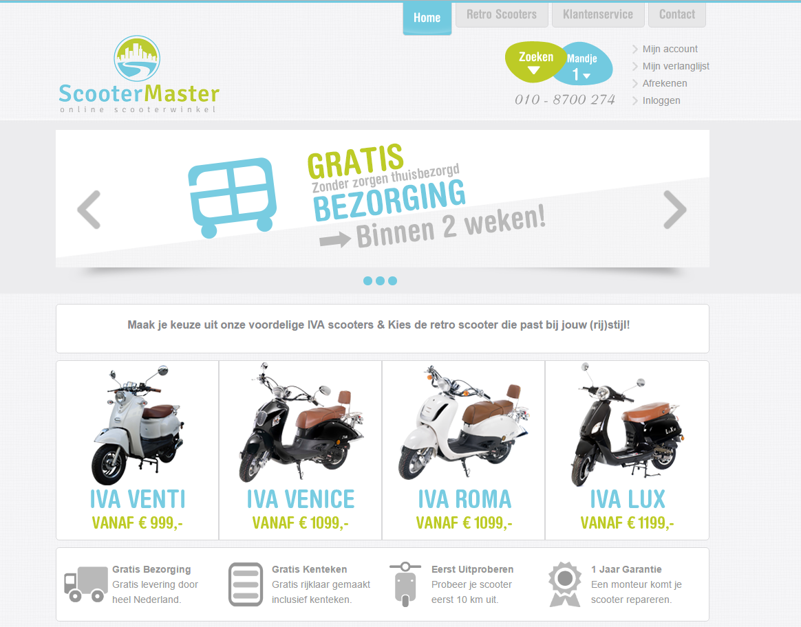 Online Scooterwinkel | Sinds 2012 actief | Dropshipping | Met Omzet-printscreen-scootermaster-png