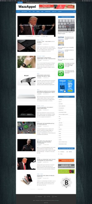 Wazzappel.nl blog te koop - Apple gerelateerde blog-wazzappel-screenshot-jpg
