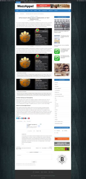 Wazzappel.nl blog te koop - Apple gerelateerde blog-wazzappel-screenshot-jpg