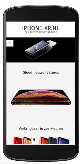 Kant-en-klare iPhone XR website met webshop-schermafbeelding-2018-om-03-png