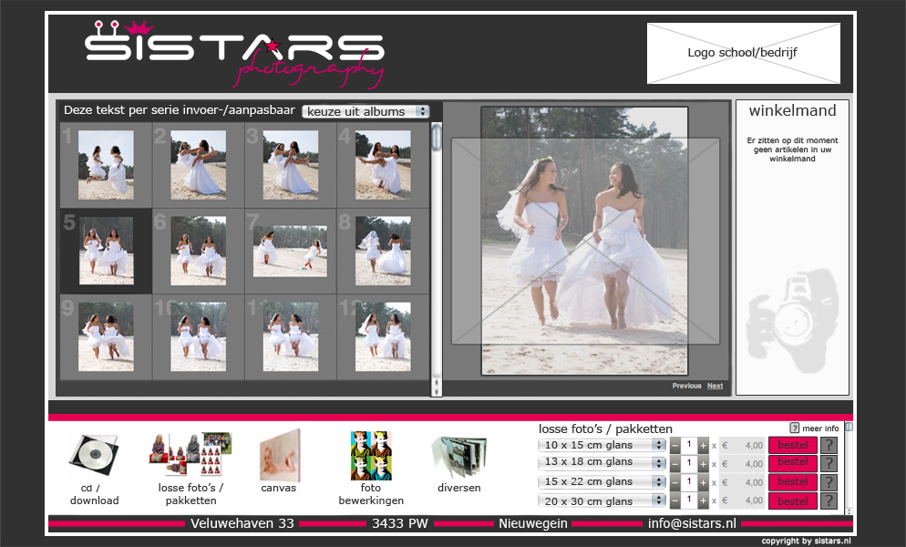 Wie kan onze fotografie-website bouwen met database &amp; winkel!!!! SPOED!!-website-sistars-photography-inlog2-jpg
